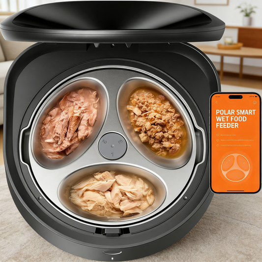 Refrigerated Auto Wet Food Feeder, APP Controlled with Stainless Steel Bowl, Easy to Clean