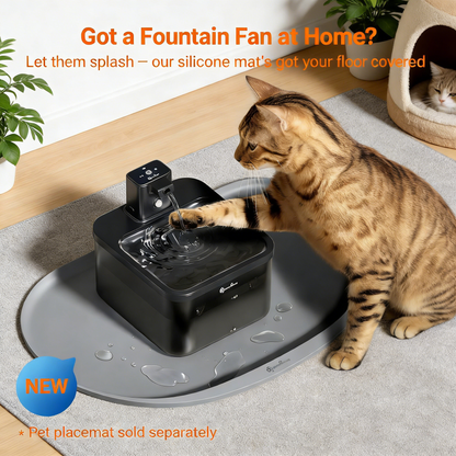 Cordless Cat Water Fountain, 2.5L with Motion Sensor
