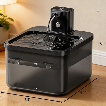 Cordless Cat Water Fountain, 2.5L with Motion Sensor